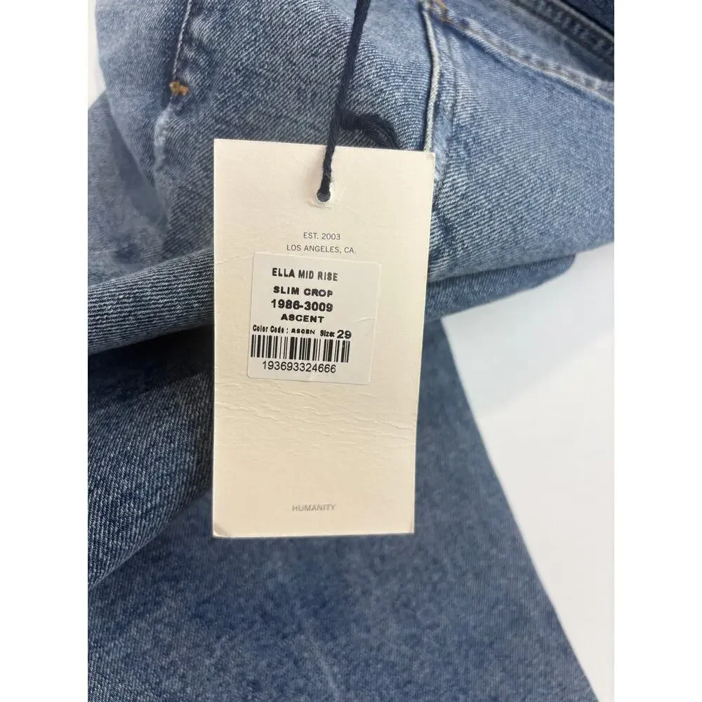 Citizens of Humanity Ella Mid Rise SlimCrop Jean Ascent Size 29 NWT | Retail$228